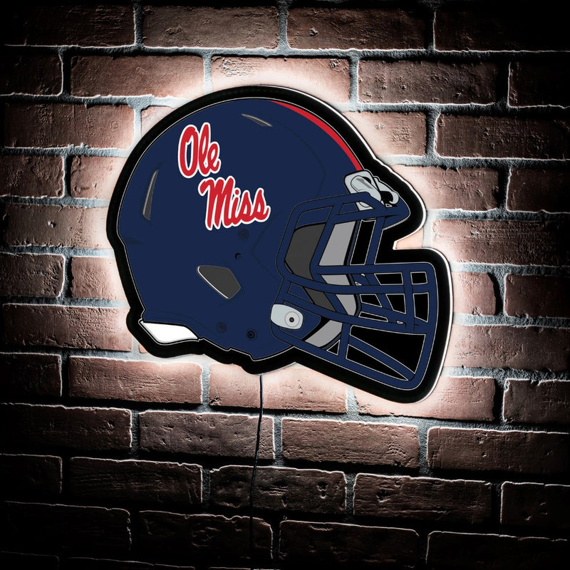 Evergreen University of Mississippi Helmet 19" x 15" LED Lighted Sign