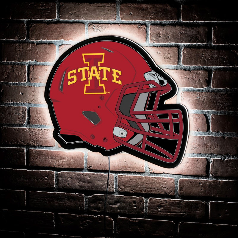 Evergreen Iowa State University Helmet 19" x 15" LED Lighted Sign