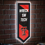 Evergreen Texas Tech University Pennant 9" x 23" LED Lighted Sign