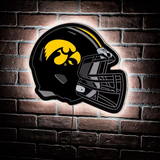 Evergreen University of Iowa Helmet 19" x 15" LED Lighted Sign