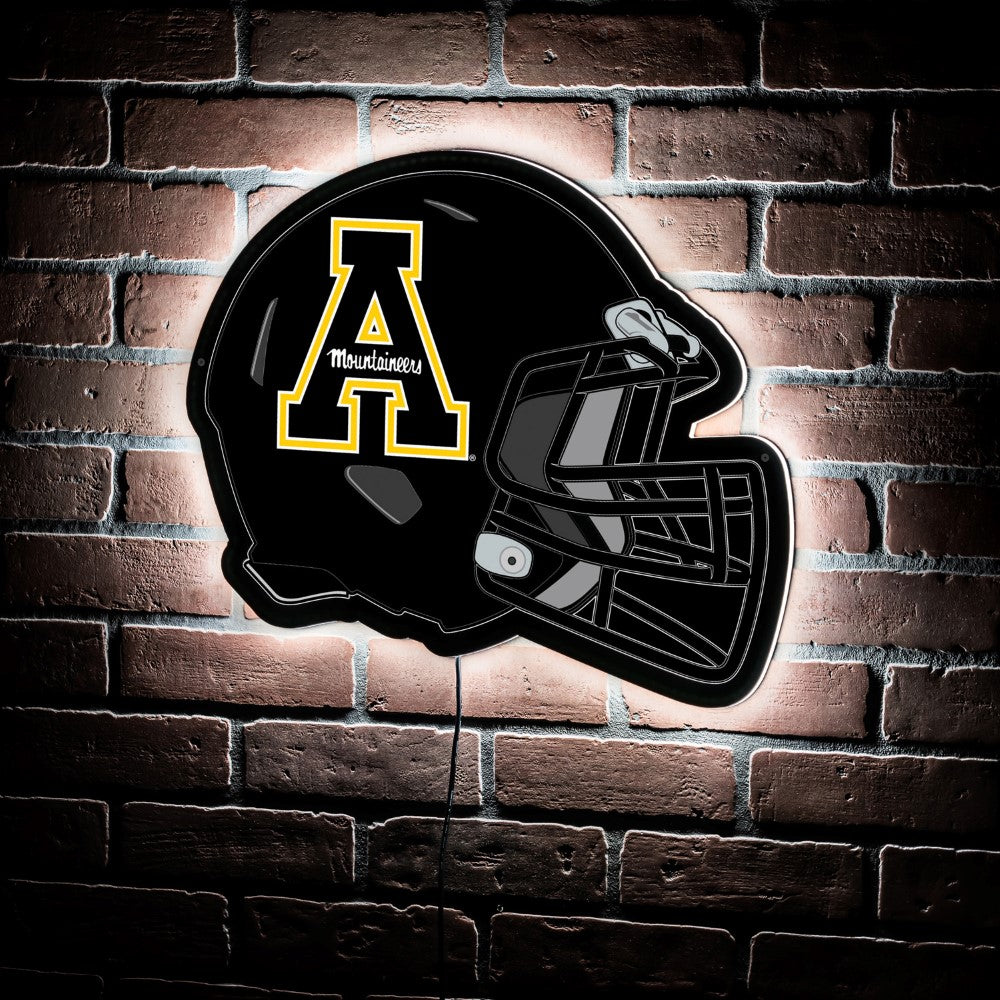 Evergreen Appalachian State University Helmet 19" x 15" LED Lighted Sign