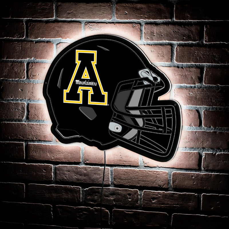 Evergreen Appalachian State University Helmet 19" x 15" LED Lighted Sign