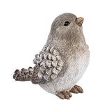 Evergreen Woodland Storybook Winter Bird Resin Table Decor - Set of 2