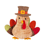 Evergreen Fabric Turkey Bucket with Fabric Turkey Set