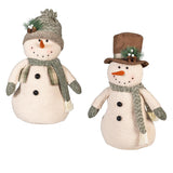 Evergreen Woodland Storybook Fabric Snowman