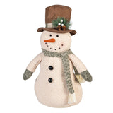 Evergreen Woodland Storybook Fabric Snowman