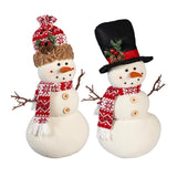 Evergreen Woodland Storybook Fabric Snowman