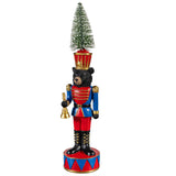 Evergreen Nutcracker Animal with Bottle Brush Tree Table Decor