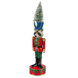 Evergreen Nutcracker Animal with Bottle Brush Tree Table Decor