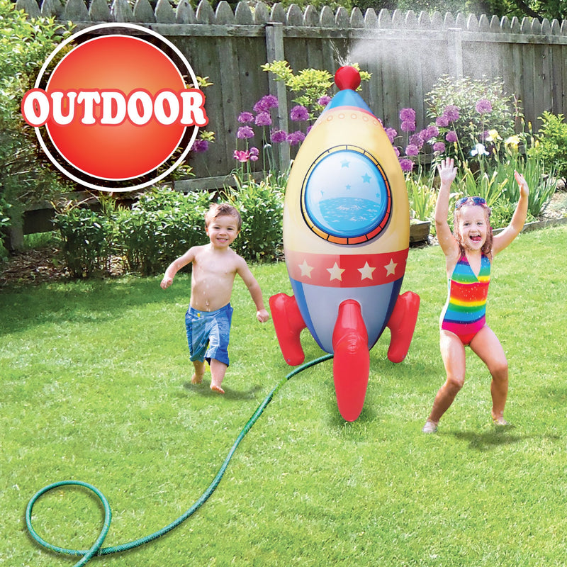 Rocket Ship Inflatable Splash Buddies Inflatable Rocket Ship Sprinkler – ShopCGX