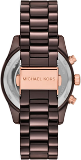 Michael Kors Womens Lexington Chronograph Brown Ceramic Watch