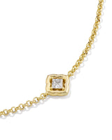 Kendra Scott Mallory Crystal Gold Delicate Chain Bracelet - White Cubic Zironia