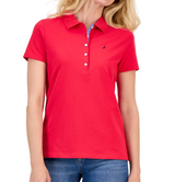 Nautica Womens Short-Sleeve Polo-Collar Shirt