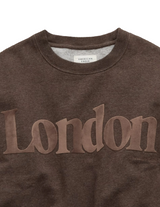 American Eagle Womens AE London Velvet Graphic Crew Neck Sweatshirt