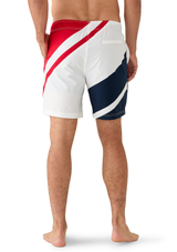 Nautica Diagonal Stripe Swim Trunk