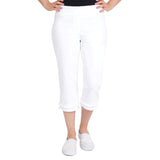 Ruby Rd. Womens Pull On Denim Capri Pant