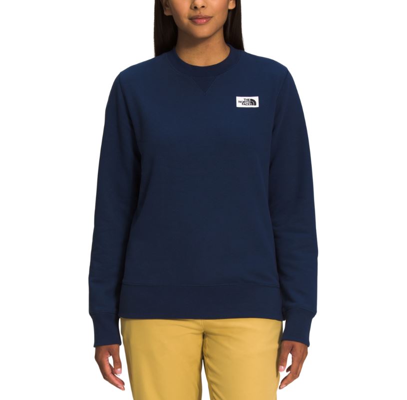 The North Face Womens Heritage Patch Crew Pullover Sweatshirt