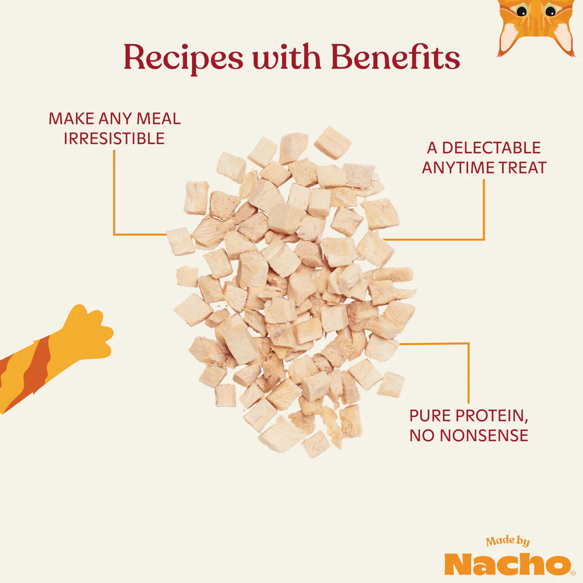 Made By Nacho Freeze-Dried Chicken Breast Cat Treats - 0.9 oz.