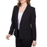 Emaline Womens Long Sleeve Button Blazer Jacket