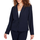 Emaline Womens One-Button Blazer Jacket