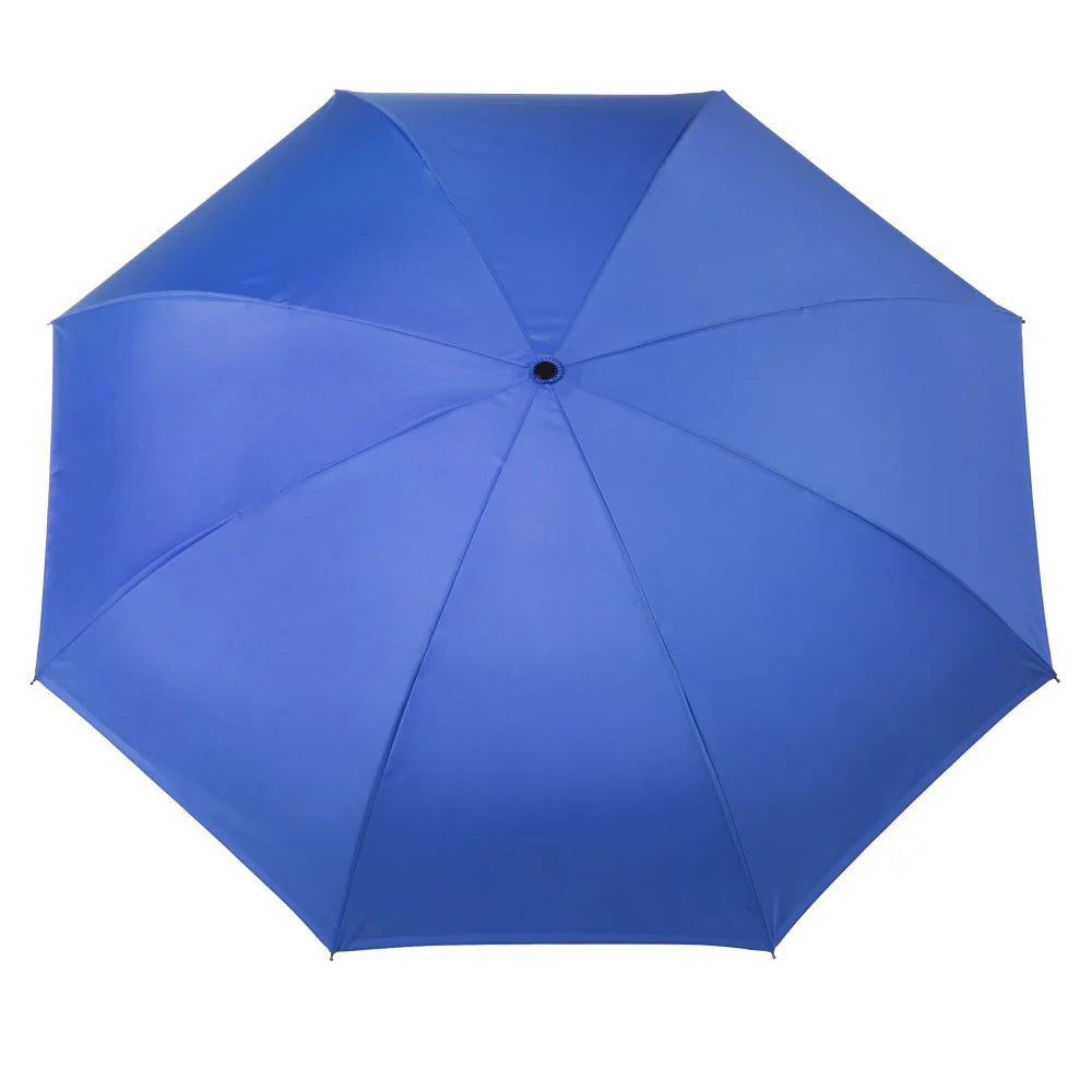 Totes InBrella Stick Reverse-Close Umbrella with Under Canopy Print
