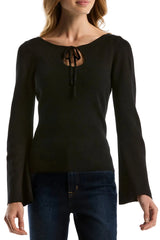 Laundry By Shelli Segal Womens Wide Neck Keyhole Sweater