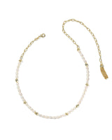 Kendra Scott Gabriella Gold Pearl Strand Necklace - Freshwater Pearl