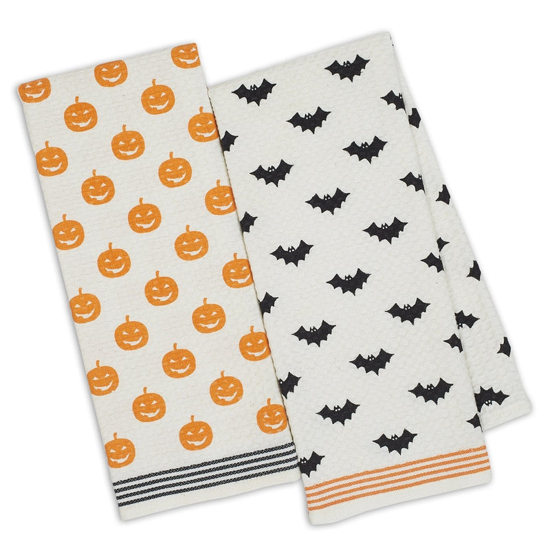 Design Imports Halloween Printed Dishtowels