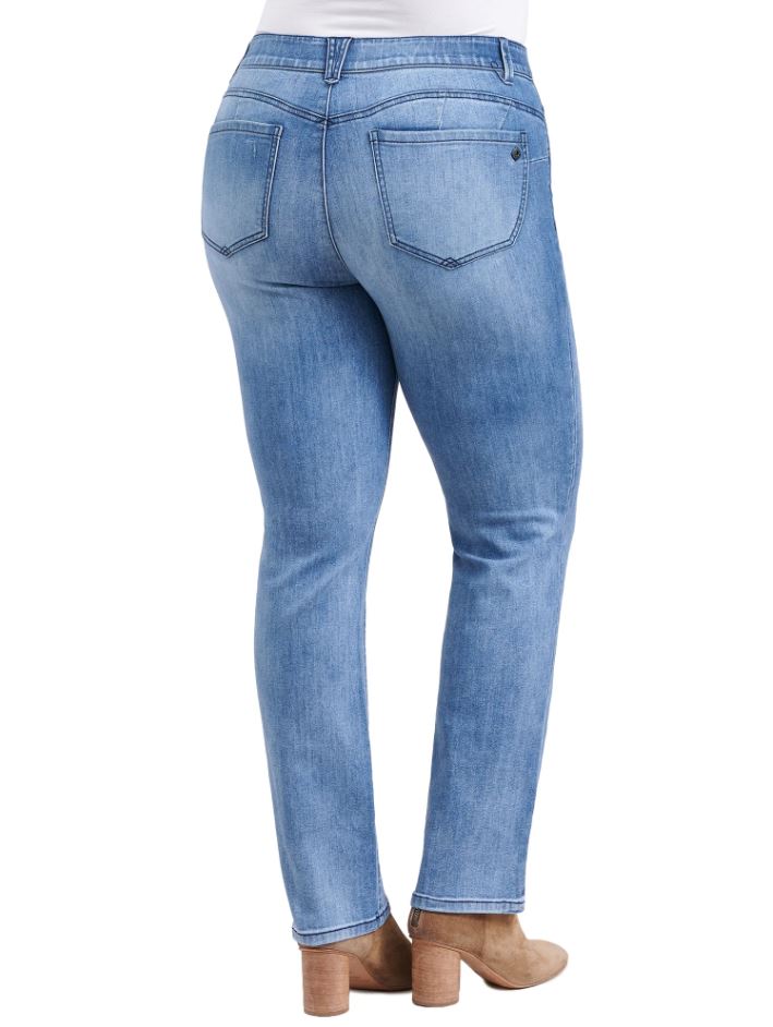 Democracy Womens "Ab"solution Denim Straight Leg Jeans