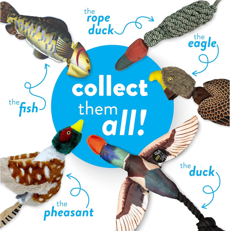 Spunky Pup Fly & Fetch Launching Plush Dog Toy - Fish