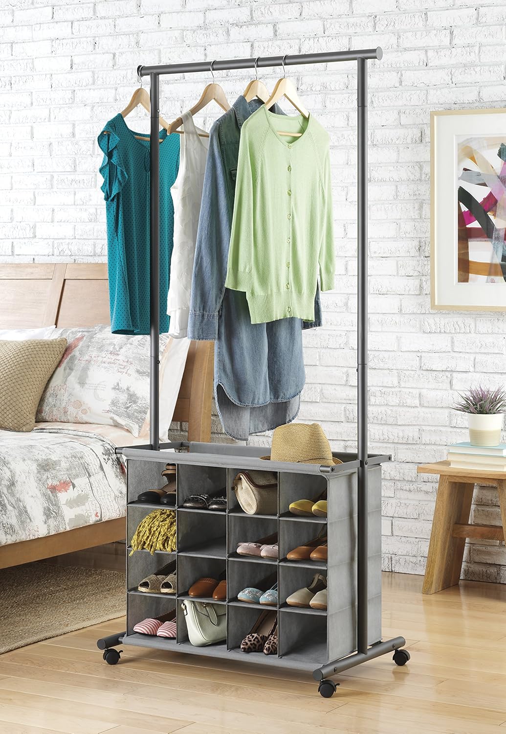 Whitmor 16-Cubby Garment Rack