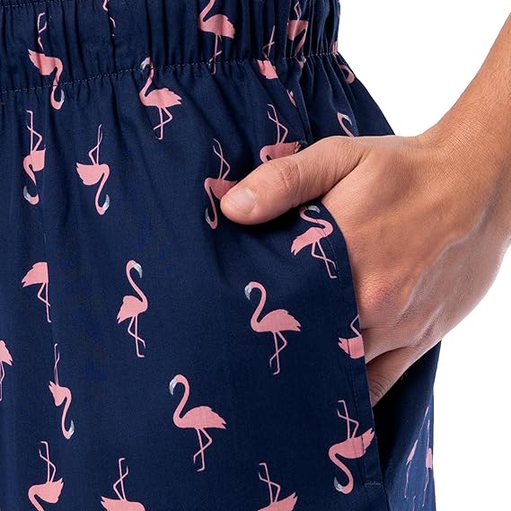 IZOD Mens Flamingo Pajama Shorts ShopCGX