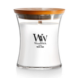 WoodWick Medium Hourglass Candle - White Teak