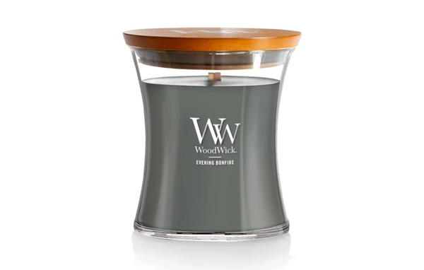 WoodWick Medium Hourglass Candle - Evening Bonfire