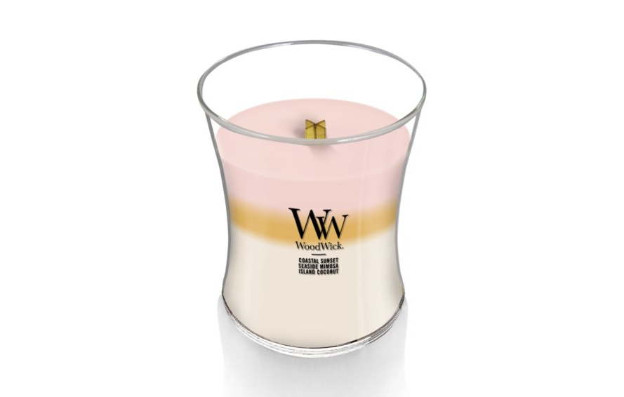 WoodWick Medium Trilogy Hourglass Candle - Island Getaway Trilogy