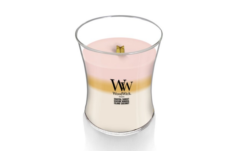 WoodWick Medium Trilogy Hourglass Candle - Island Getaway Trilogy