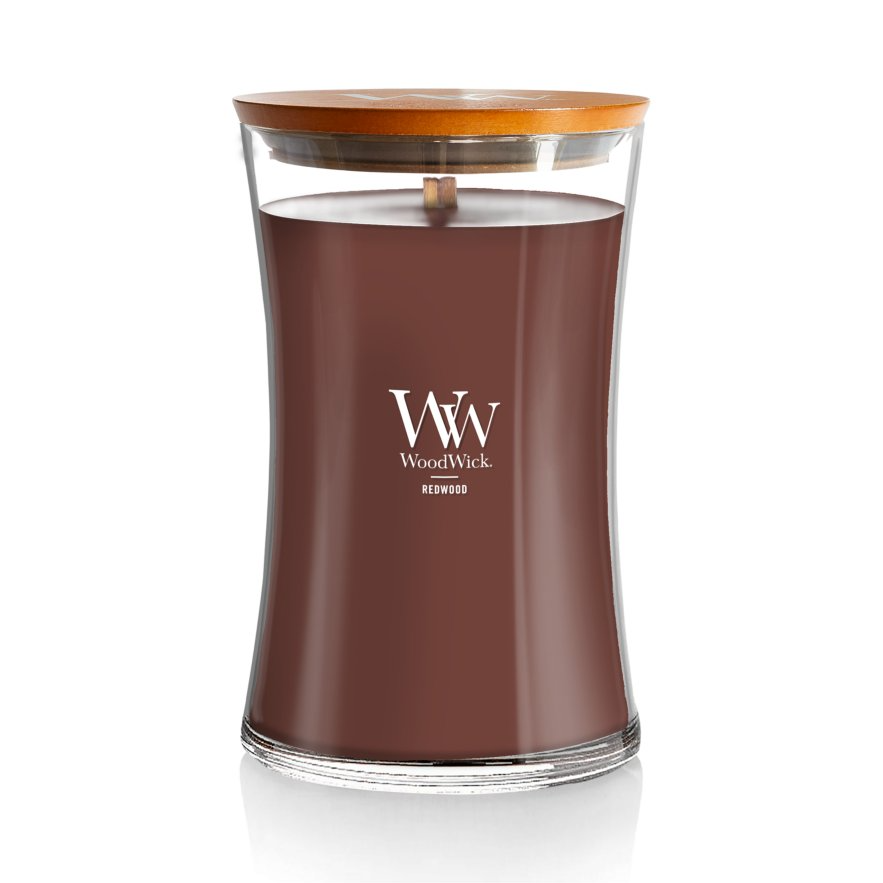 WoodWick Large Hourglass Candle - Redwood