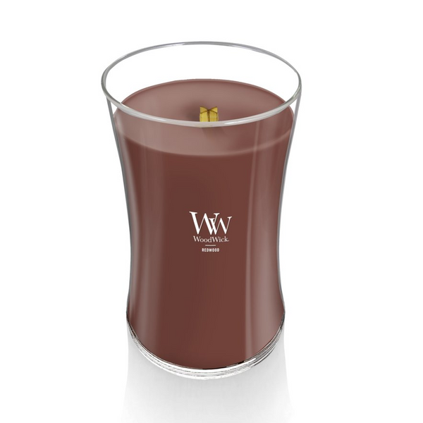 WoodWick Large Hourglass Candle - Redwood