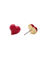 Kate Spade Valentines Day Red Heart Stud Earrings