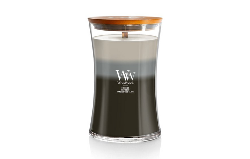 WoodWick Large Trilogy Hourglass Candle - Warm Woods Trilogy