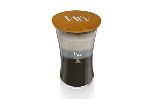 WoodWick Large Trilogy Hourglass Candle - Warm Woods Trilogy