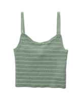 American Eagle Women AE Cropped Crochet Knit Tank Top