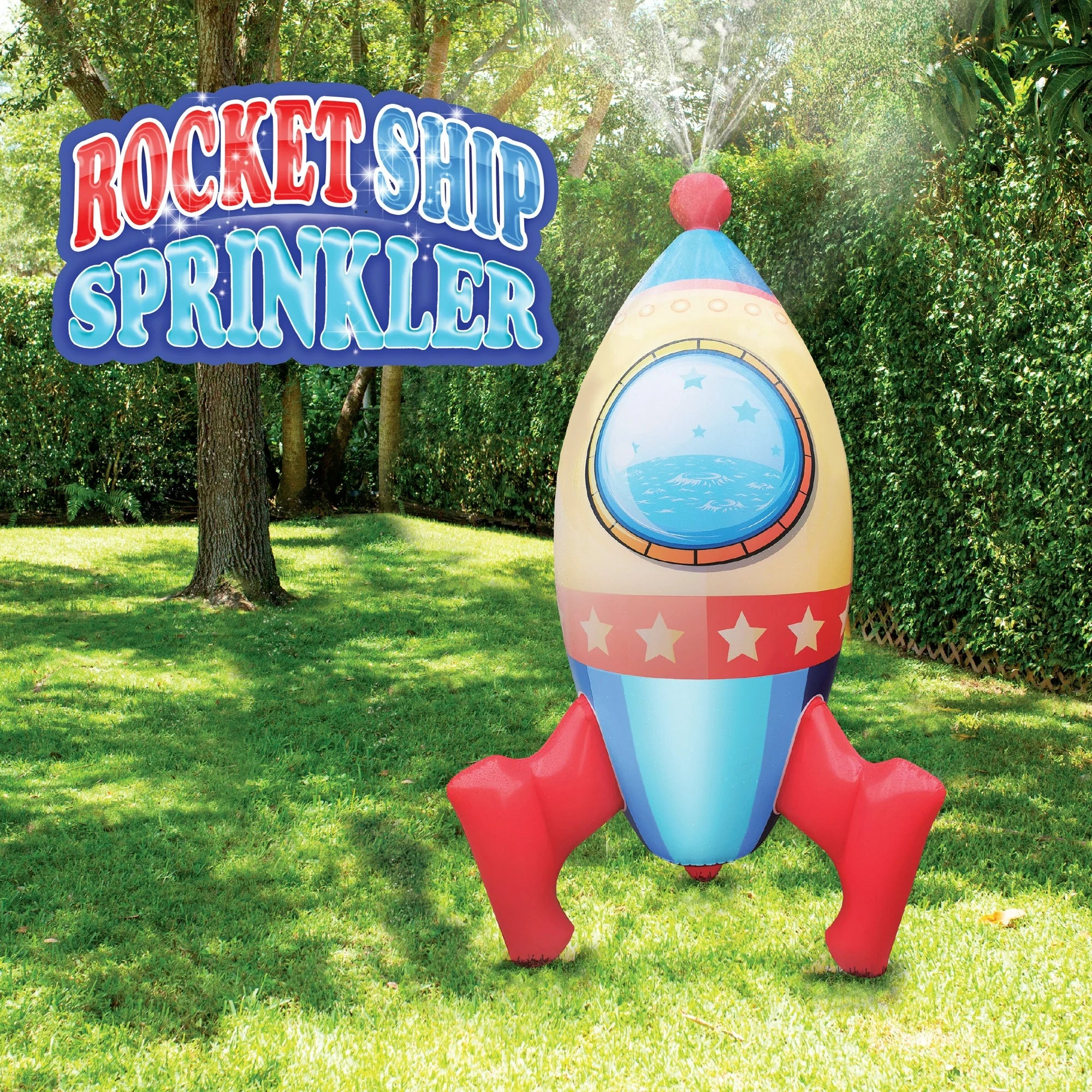 Splash Buddies Inflatable Rocket Ship Sprinkler