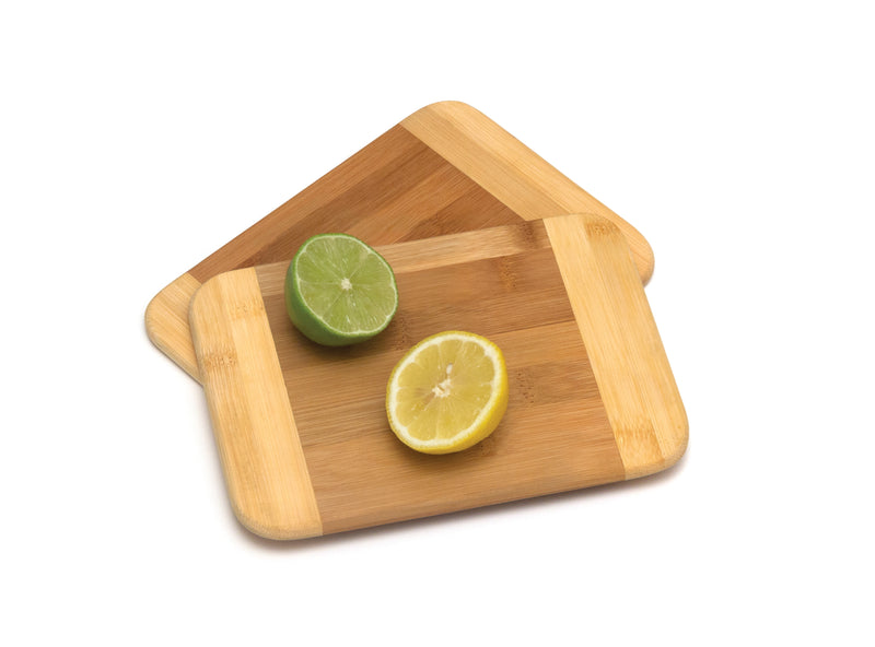 Lipper International Bamboo Two-Tone Small Cutting Board - Set of 2