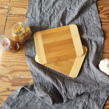 Lipper International Bamboo Two-Tone Small Cutting Board - Set of 2