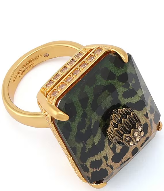 Kurt Geiger London Oval Stone Cocktail Ring