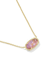 Kendra Scott Elisa Gold Pendant Necklace - Light Mauve Illusion