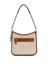 GUESS Sebina Canvas Bucket Shoulder Handbag