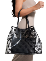 GUESS Tuana Clear Quattro G Large Tote Handbag