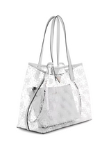GUESS Tuana Clear Quattro G Large Tote Handbag